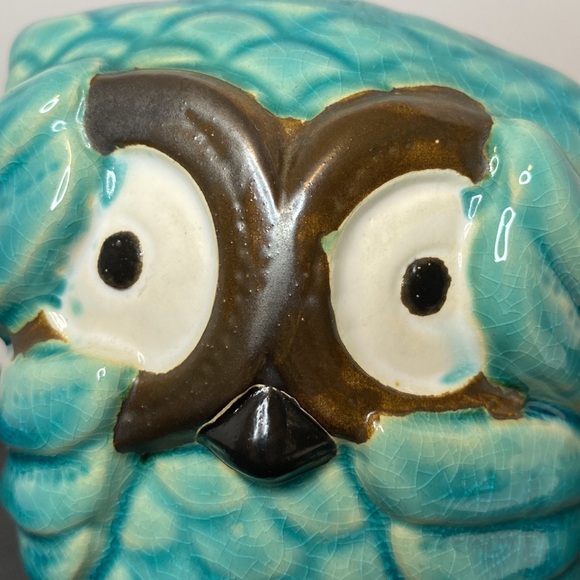 See No Evil Ceramic Owl - Picture 7 of 8